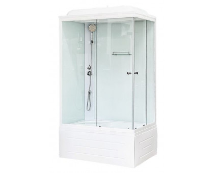 Душевая кабина Royal Bath RB 8100BP5-WT 100х80 см, с прозрачными стеклами , левосторонняя