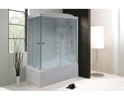 Душевая кабина Royal Bath RB 8100BP3-WC 100х80 см, с матовыми стеклами, правосторонняя