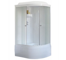 Душевая кабина Royal Bath RB 8120BK6-WC 120х80 см, с матовыми стеклами, левосторонняя