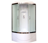 Душевая кабина Royal Bath RB 90BK6-WC-CH 90х90 см, с матовыми стеклами