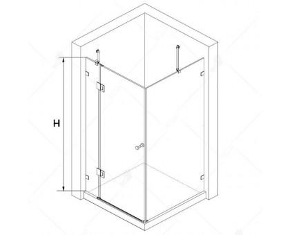 Душевой уголок RGW HO-044 100x120, прозрачное стекло