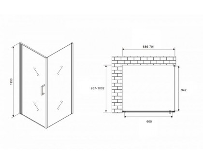 Душевой уголок ABBER Sonnenstrand AG04070-S100